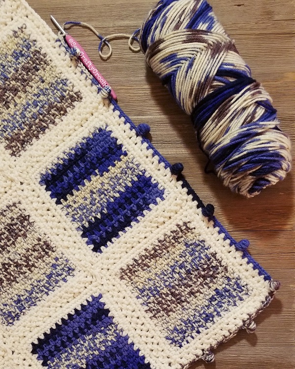 Blue Camo Stripe Baby Blanket Sew Crafty Crochet