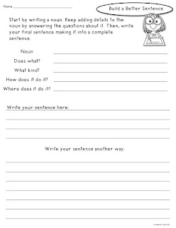 Building Better Sentences by Adding Details and a FREEBIE | Teacher's