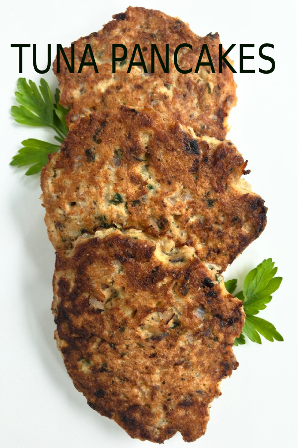 TUNA PANCAKES happy cook