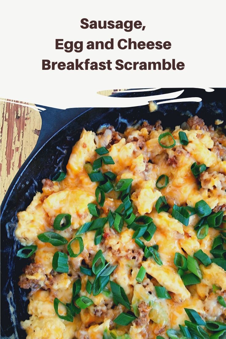 Sausage, Egg and Cheese Breakfast Scramble