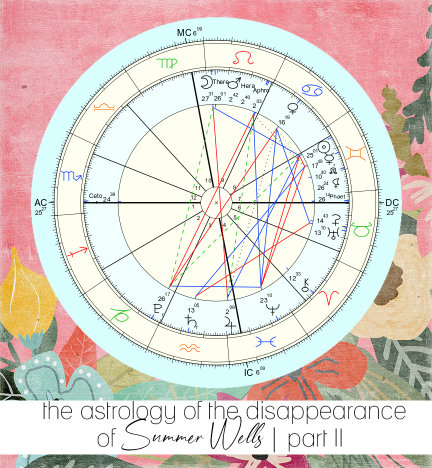 the astrology of the disappearance of summer wells part II saturday