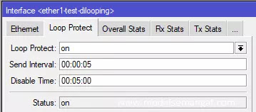 Mengaktifkan Fitur Loop Protect Mikrotik