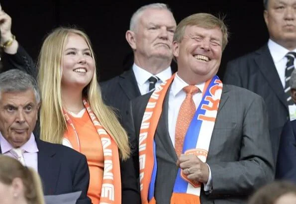 King Willem-Alexander, Crown Princess Amalia and Princess Ariane attended FIFA Women’s World Cup 2019 final match