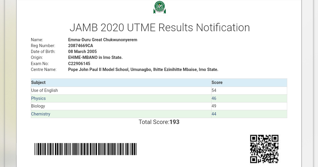 JUST IN AS JAMB OPENS RESULT CHECKING PORTAL 2020