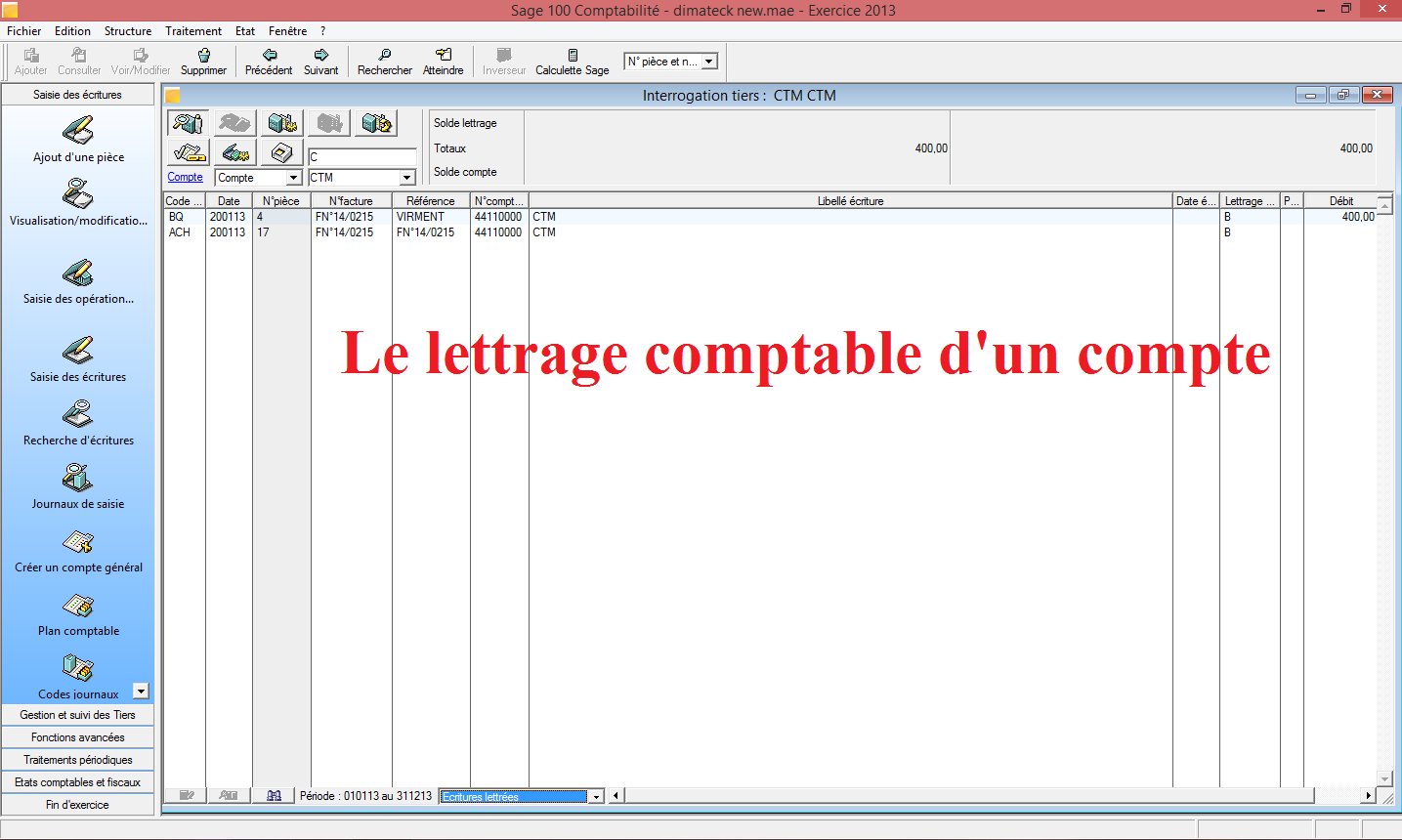 Le lettrage comptable d'un compte « Top Gestion Maroc Le lettrage comptable d'un compte « Top Gestion Maroc