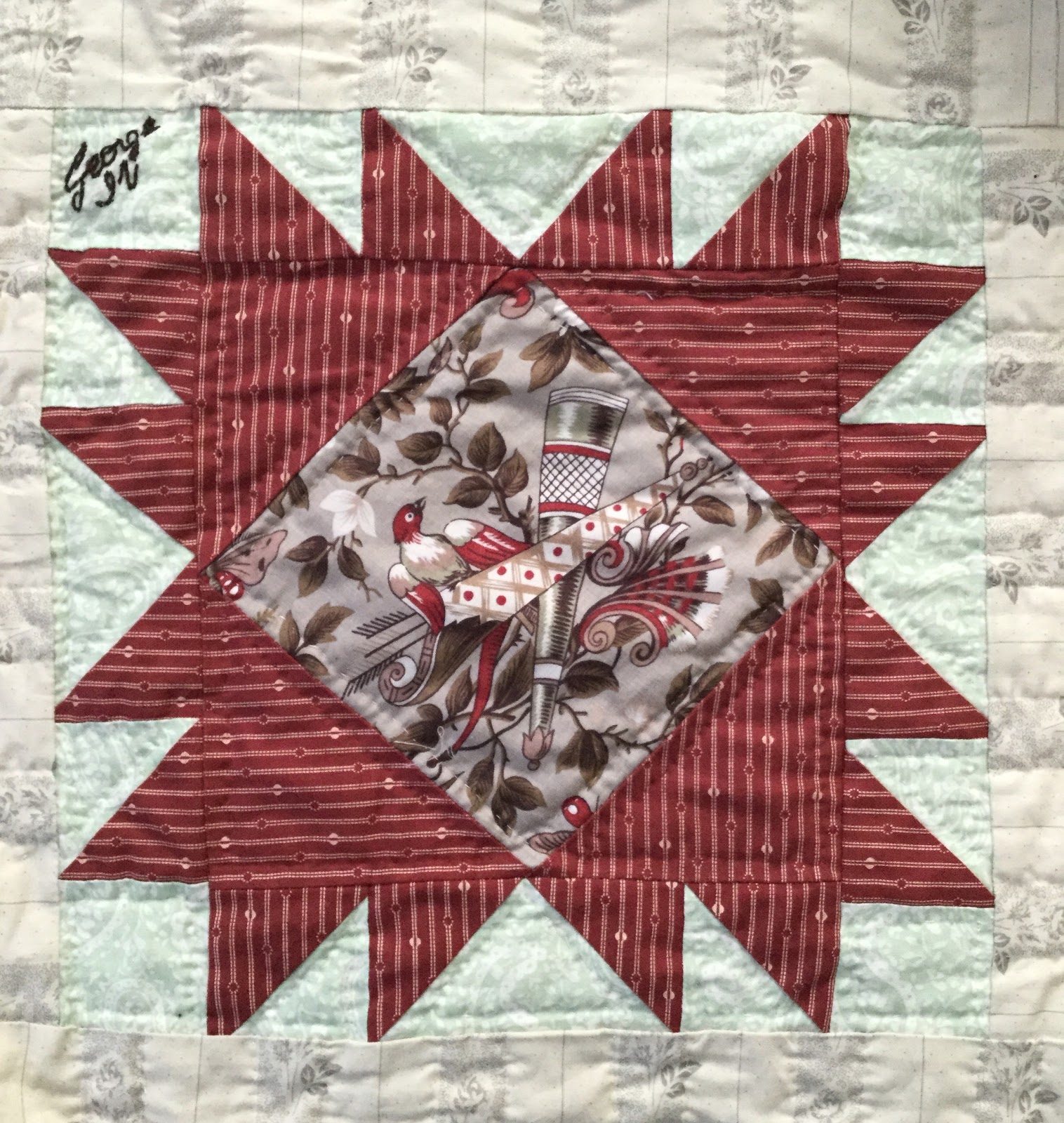 Quilting Land: Jane's Binding Tool Star Quilt