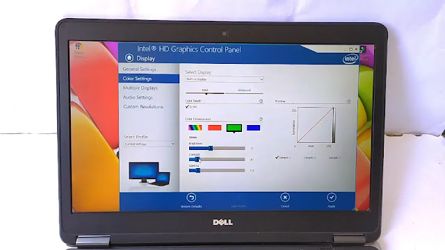 here you have to reduce green color how to adjust rgb on laptop
