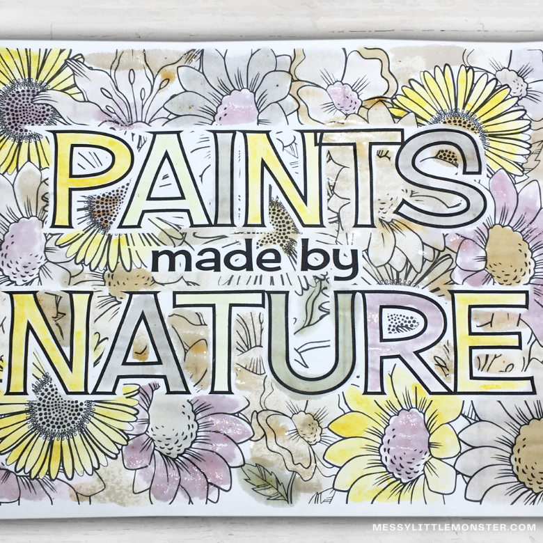 Nature Paint How to make paint from nature Messy Little Monster