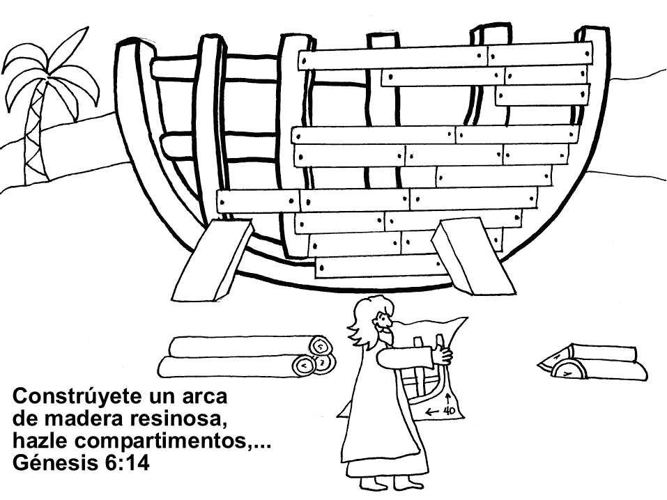 Imagenes Cristianas Para Colorear: Dibujos para colorear del Arca de Noe