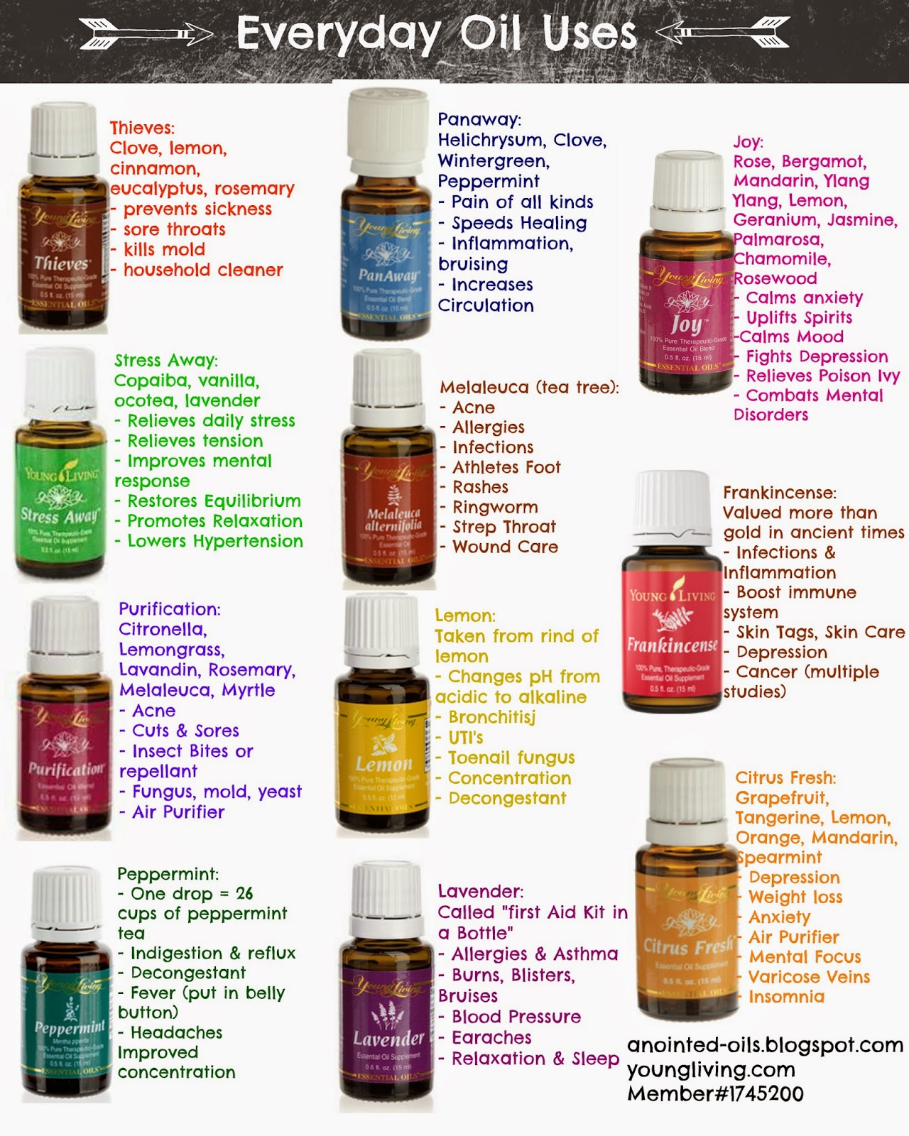 Anointed Oils Everyday Oils Uses