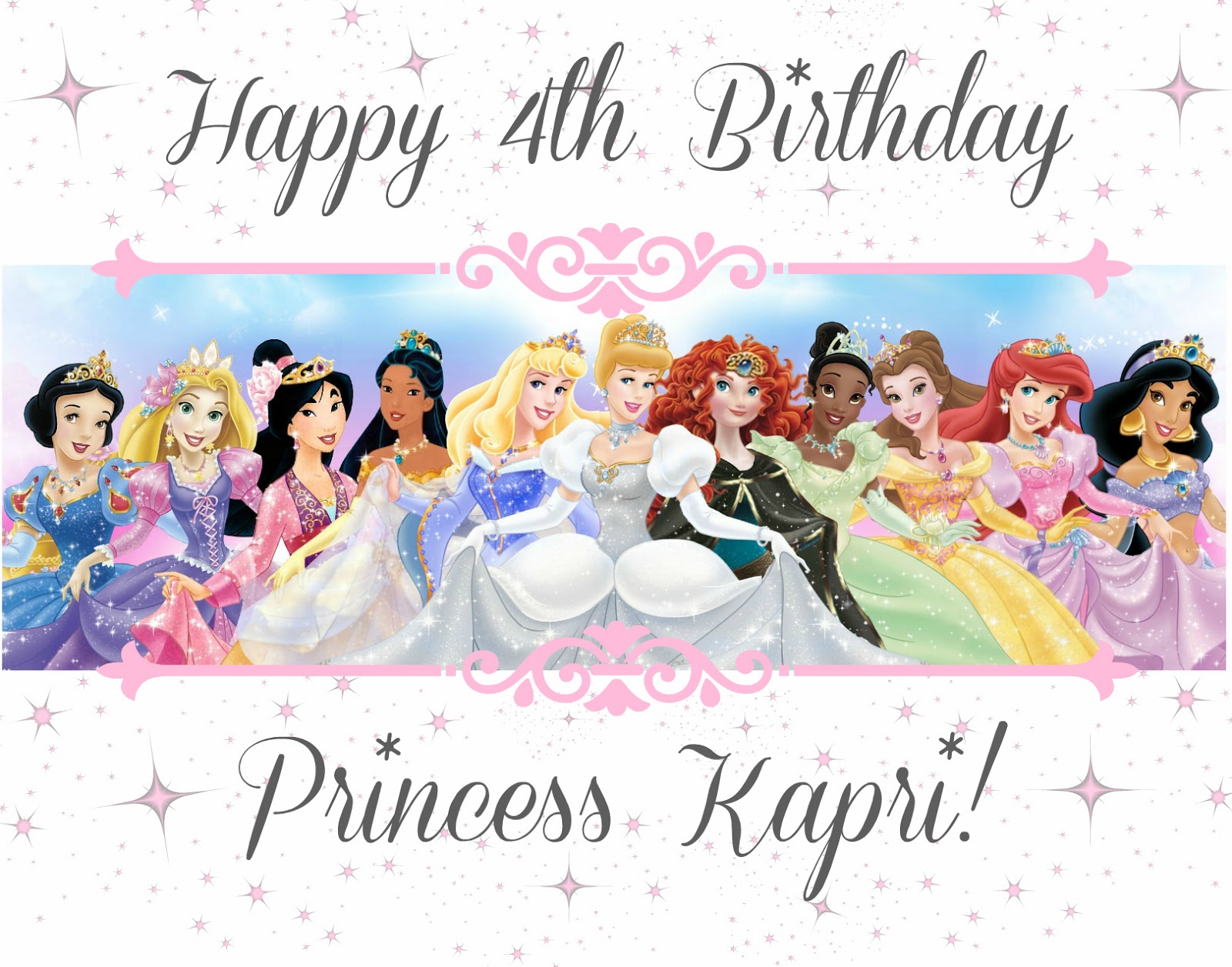 Mejia Mamma Happy 4th Birthday Princess Kapri.