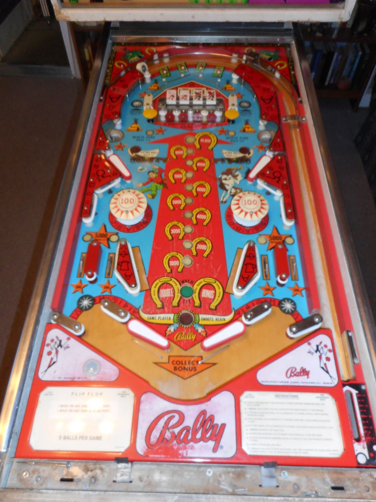 Canon City Pinball 1976 Bally Flip Flop EM Pinball Machine Sold