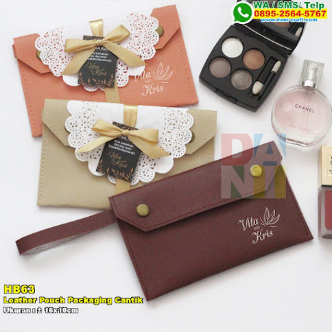 Leather Pouch Packaging Cantik