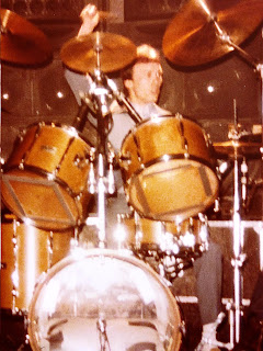 Rick Buckler on stage at the Agora Ballroom, Cleveland, Ohio in 1979