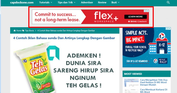 Contoh Iklan Display, Pengertian Disertai Gambar