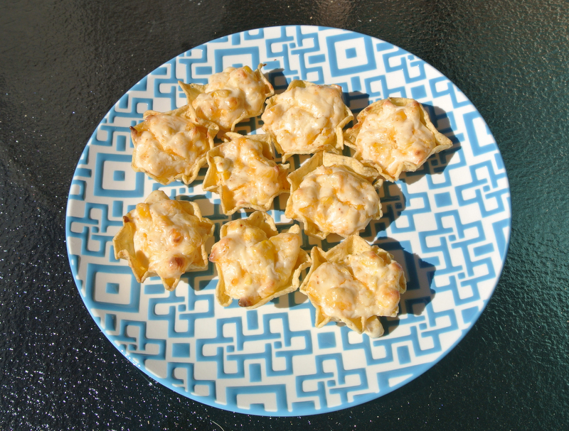 Cheese and Corn Tostido Appetizer Reddy Or Knot