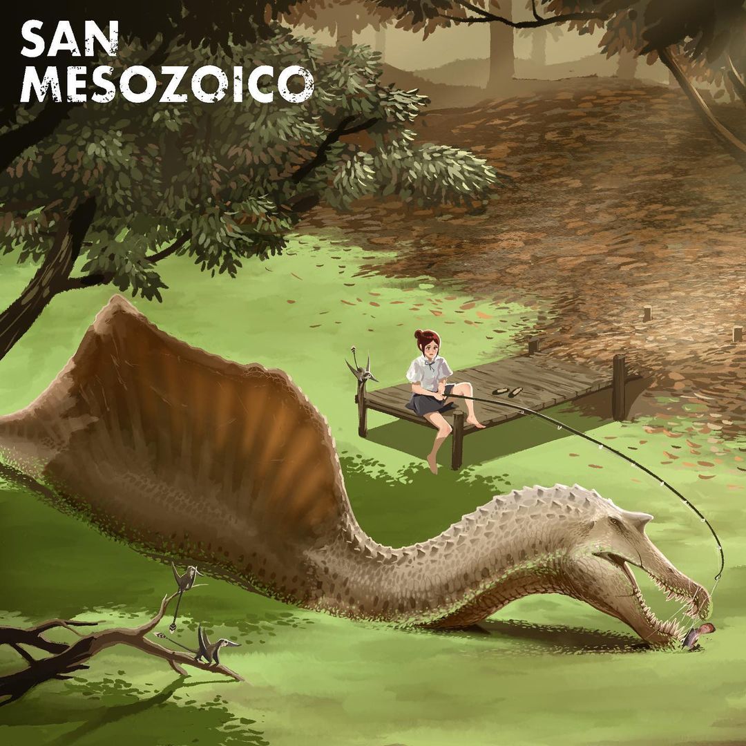 Дино и человек. Jurassic Park Spinosaurus Art. Спинозавр 2020 арт. Динозавры арты. Динозавры фэнтези.