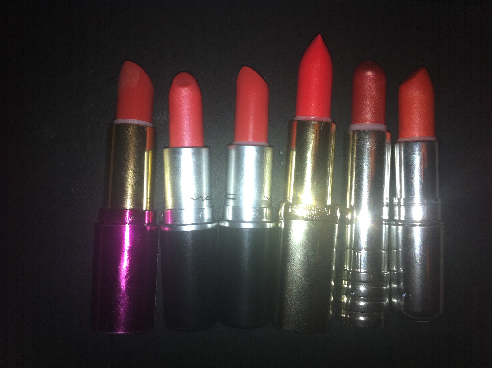 A Little Makeup Coral Lipsticks Photos and Swatches