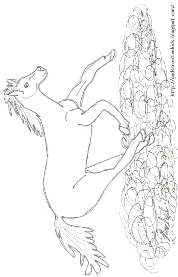 a herd horse coloring pages - photo #17