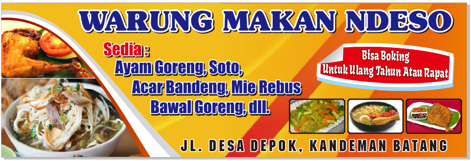 Contoh Spanduk Warung Makan ( Corel Draw ) Newbie Station