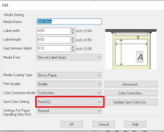 Configuración de color de tinta plana en el controlador de la C6500