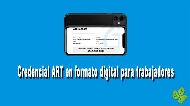 Credencial ART digital en celular