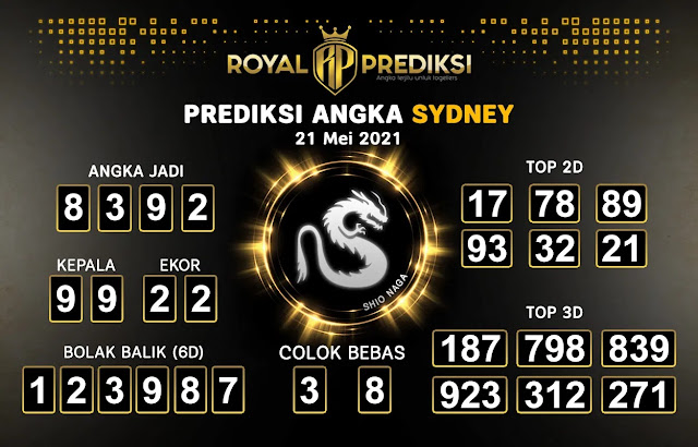 sydney jumat royal prediksi