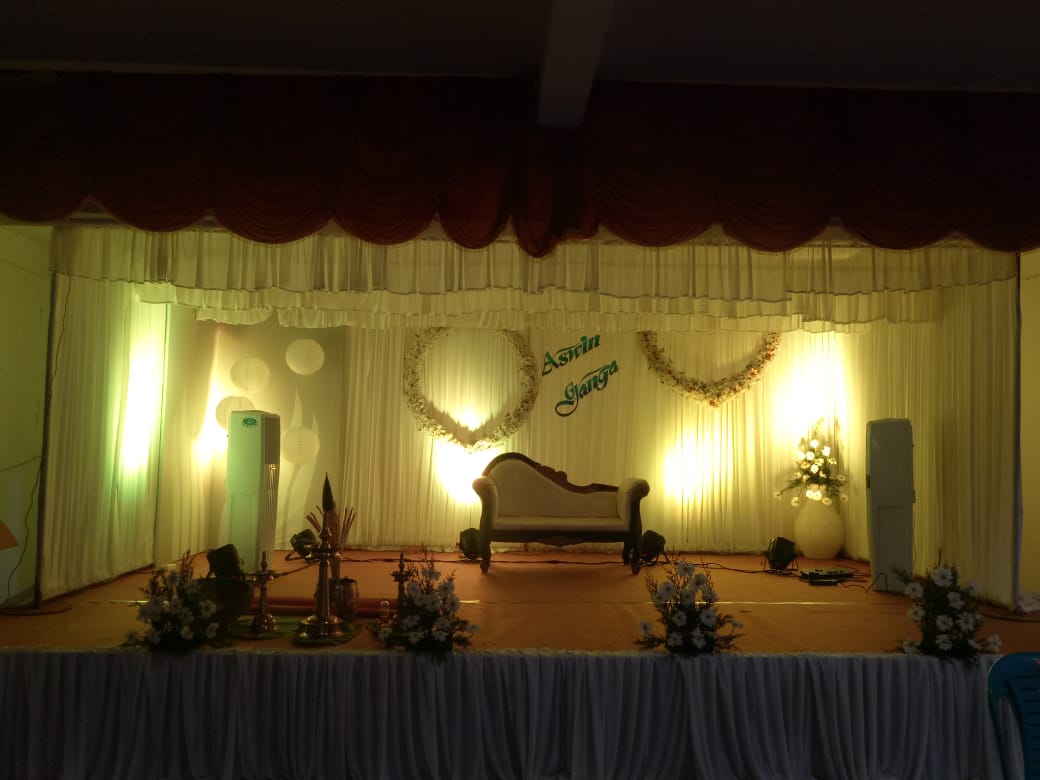 Wedding Engagement Stage Decoration At Pariyaram Mahavishnu Temple