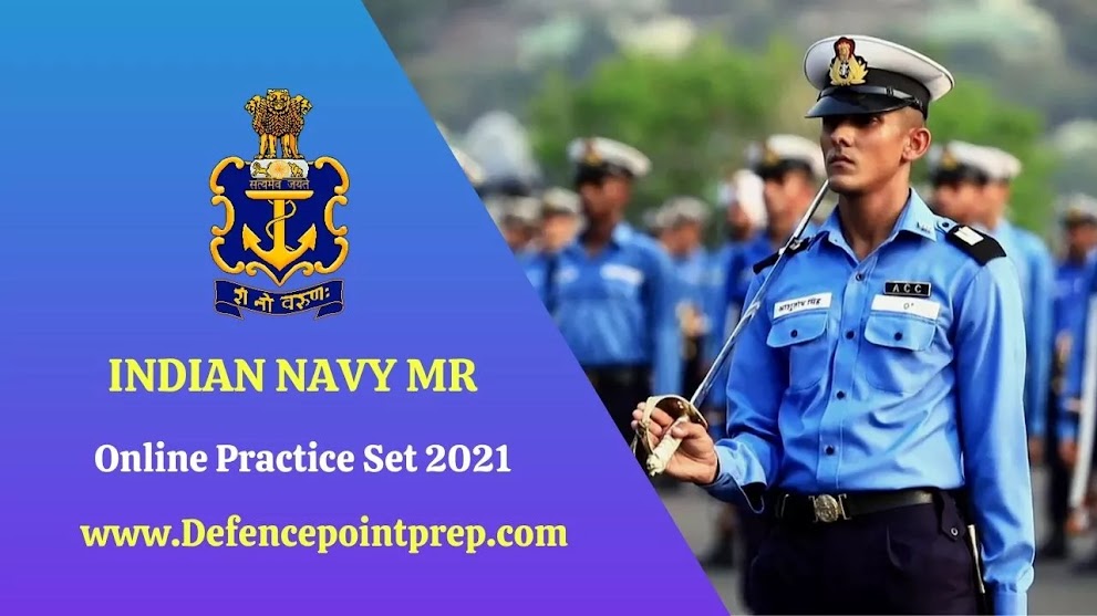 Indian Navy MR Model Paper and Online Mock Test 2021.