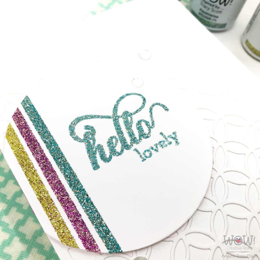 VIDEO Glitter Embossing Tips Layer Stamps, Sentiments, & Tape