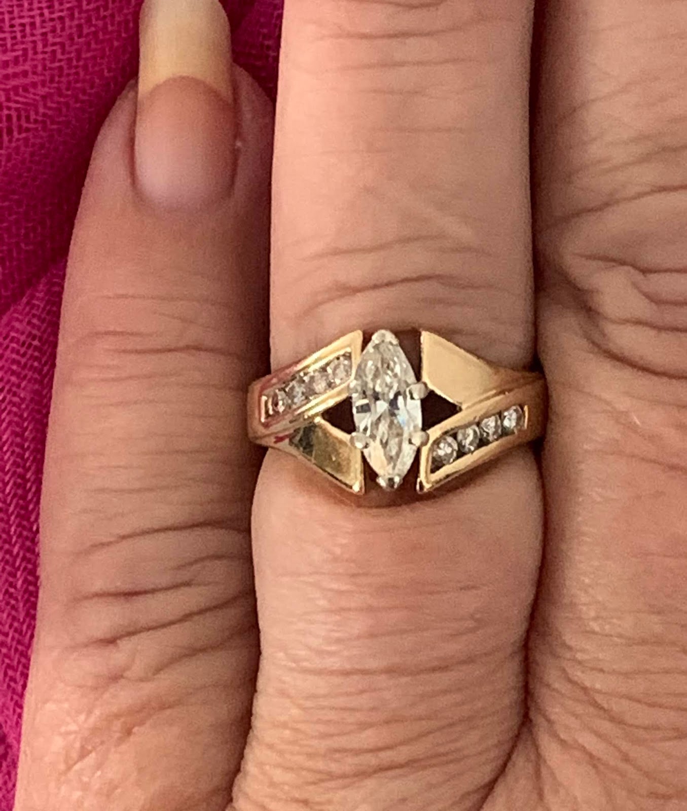 LilacsNDreams Unique Diamond Marquise Engagement Wedding Anniversary