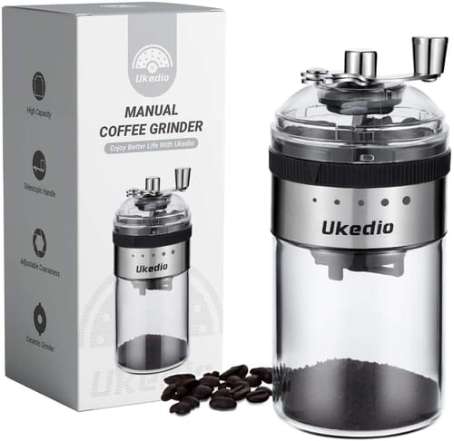 Ukedio Manual Coffee Grinder With Adjustable Coarseness