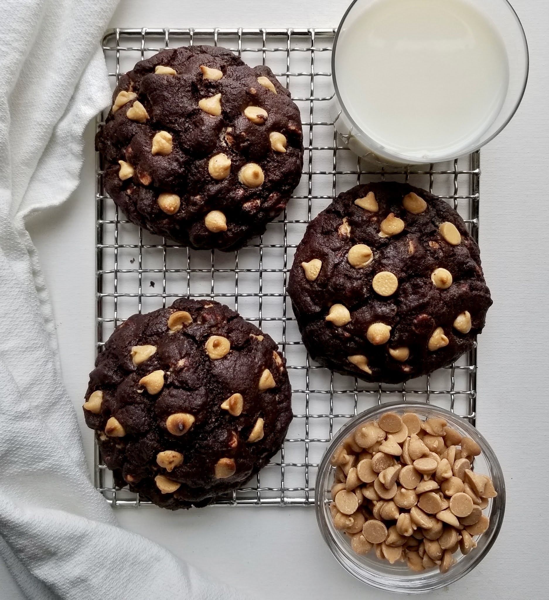salted sugared spiced™ Levain Style Chocolate Peanut Butter Cookies