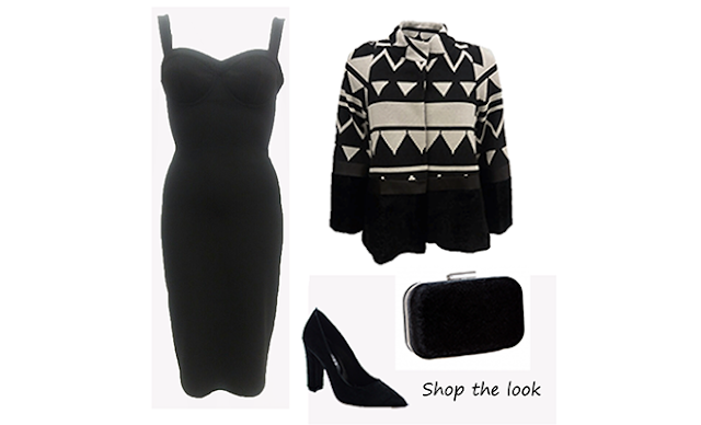 Total black and white look