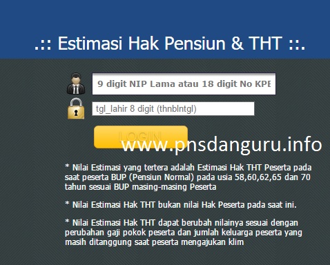 Cara Cek Estimasi Taspen Pns Dan Guru