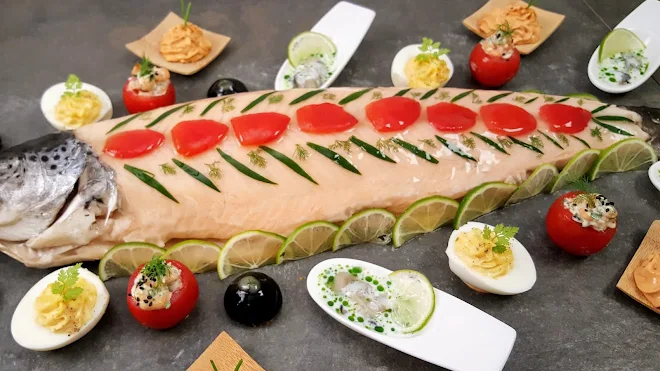 moutarde négliger boom saumon froid pour buffet marqueur Consignation
