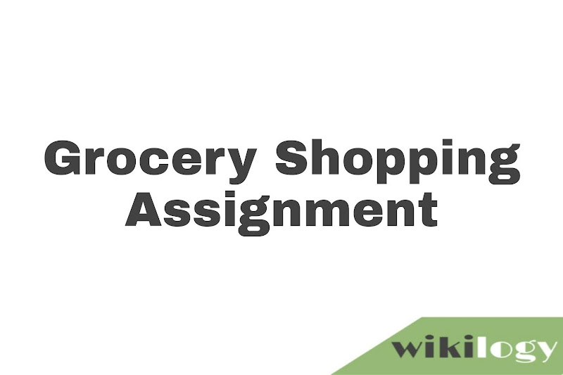 Grocery shopping paragraph: assignment for class 6