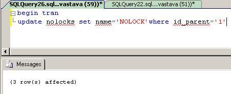 Fascinating SQL: SQL : NOLOCK