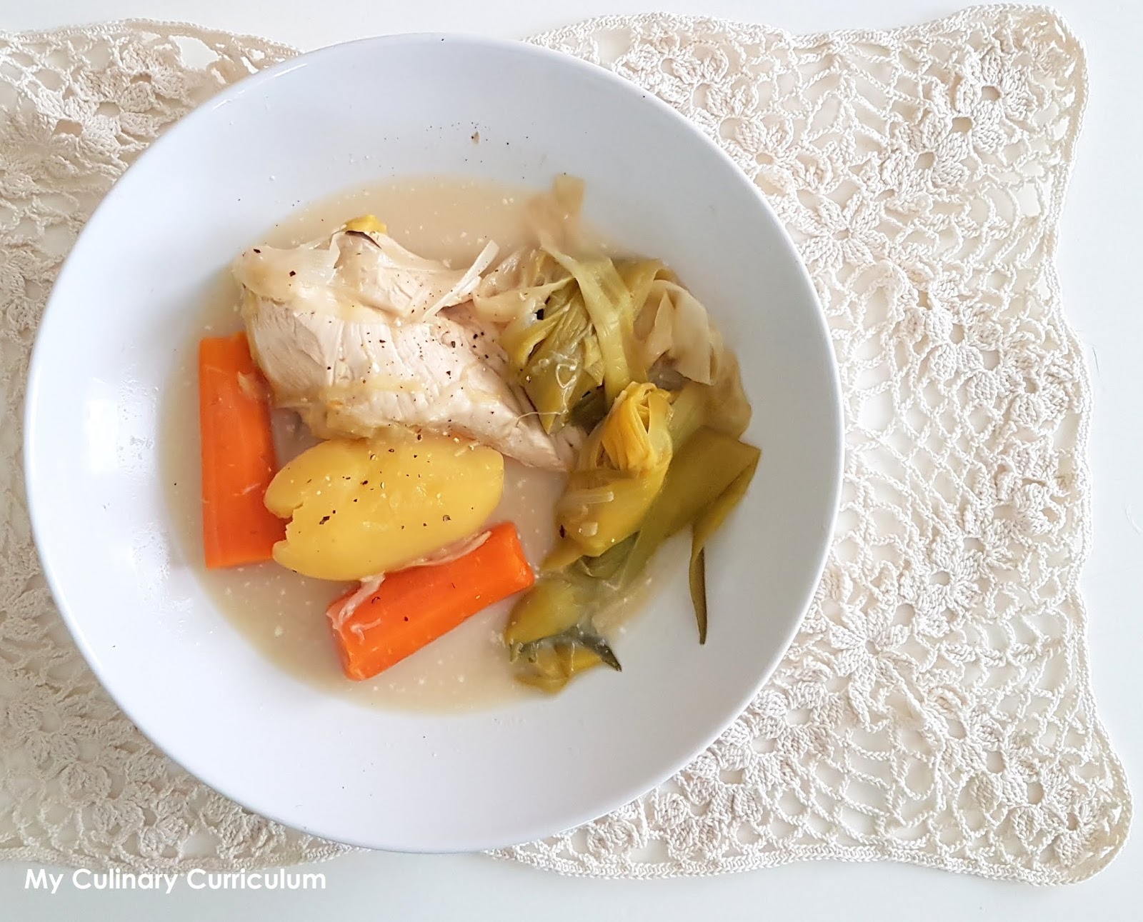 My Culinary Curriculum Poulet aux légumes de pot au feu