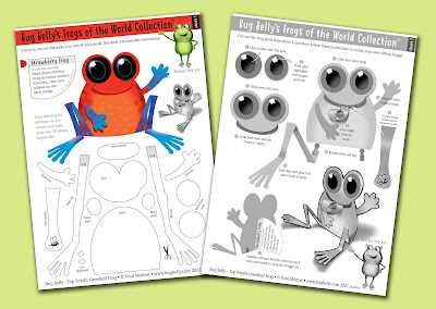 Bug Belly crafts, making tree frogs