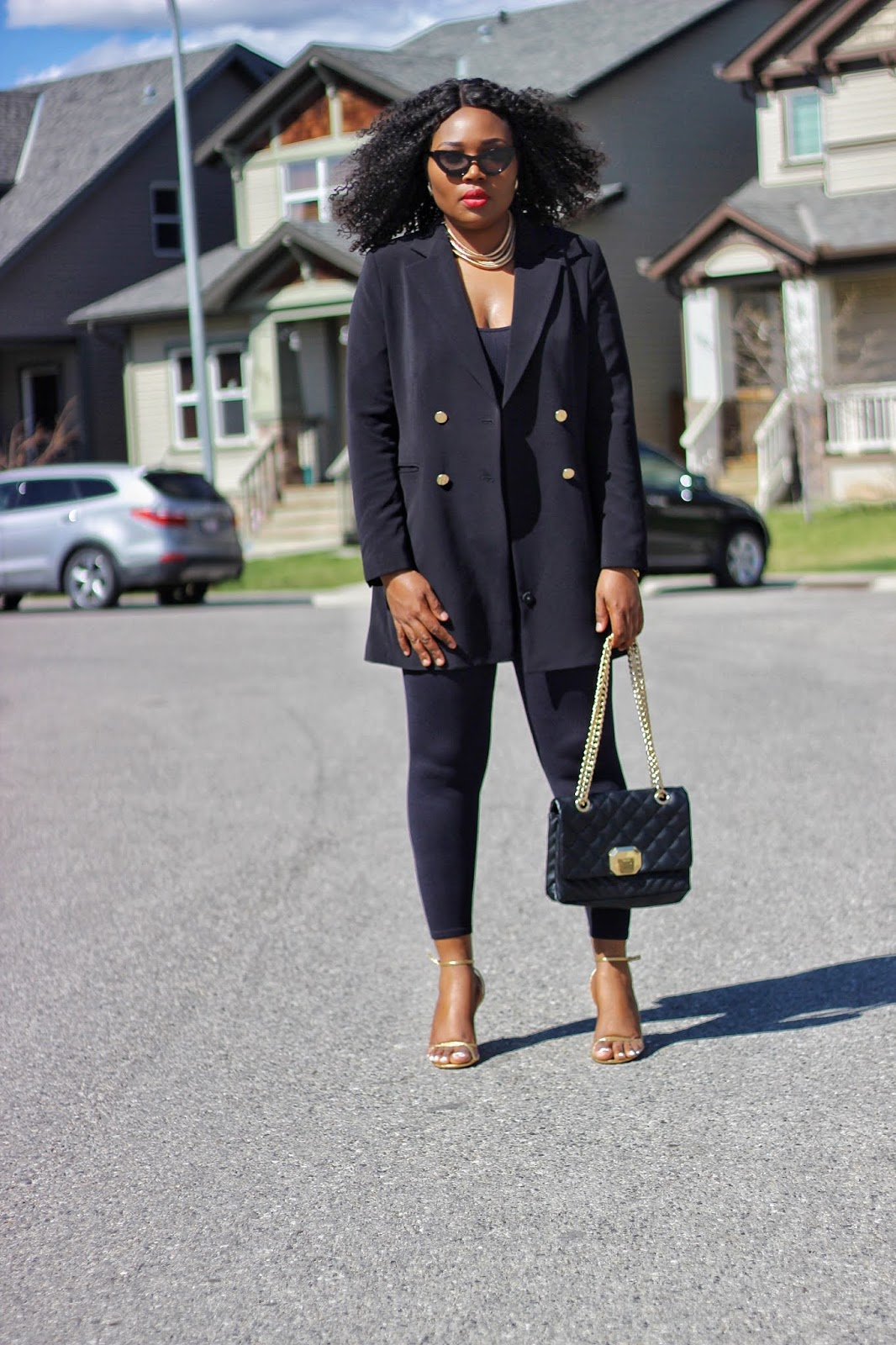 girl dressed in all black