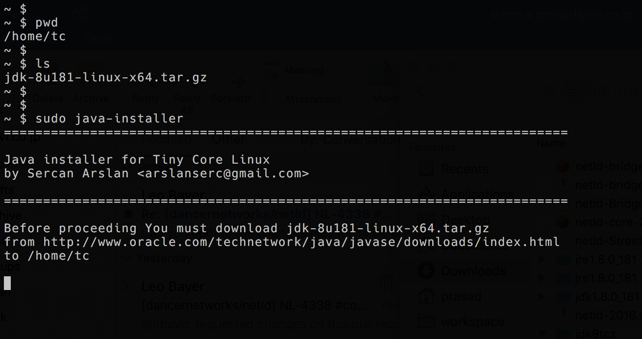 My World Install Java In Tiny Core Linux 7