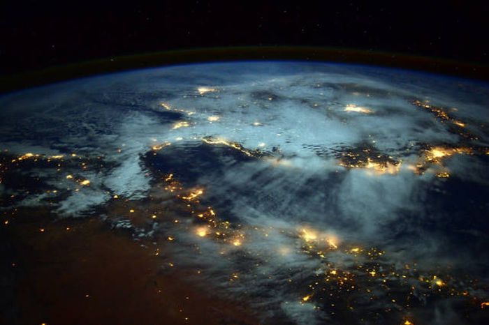 Electric light from space