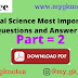 General Science Most Important Questions and Answer PDF Part = 2