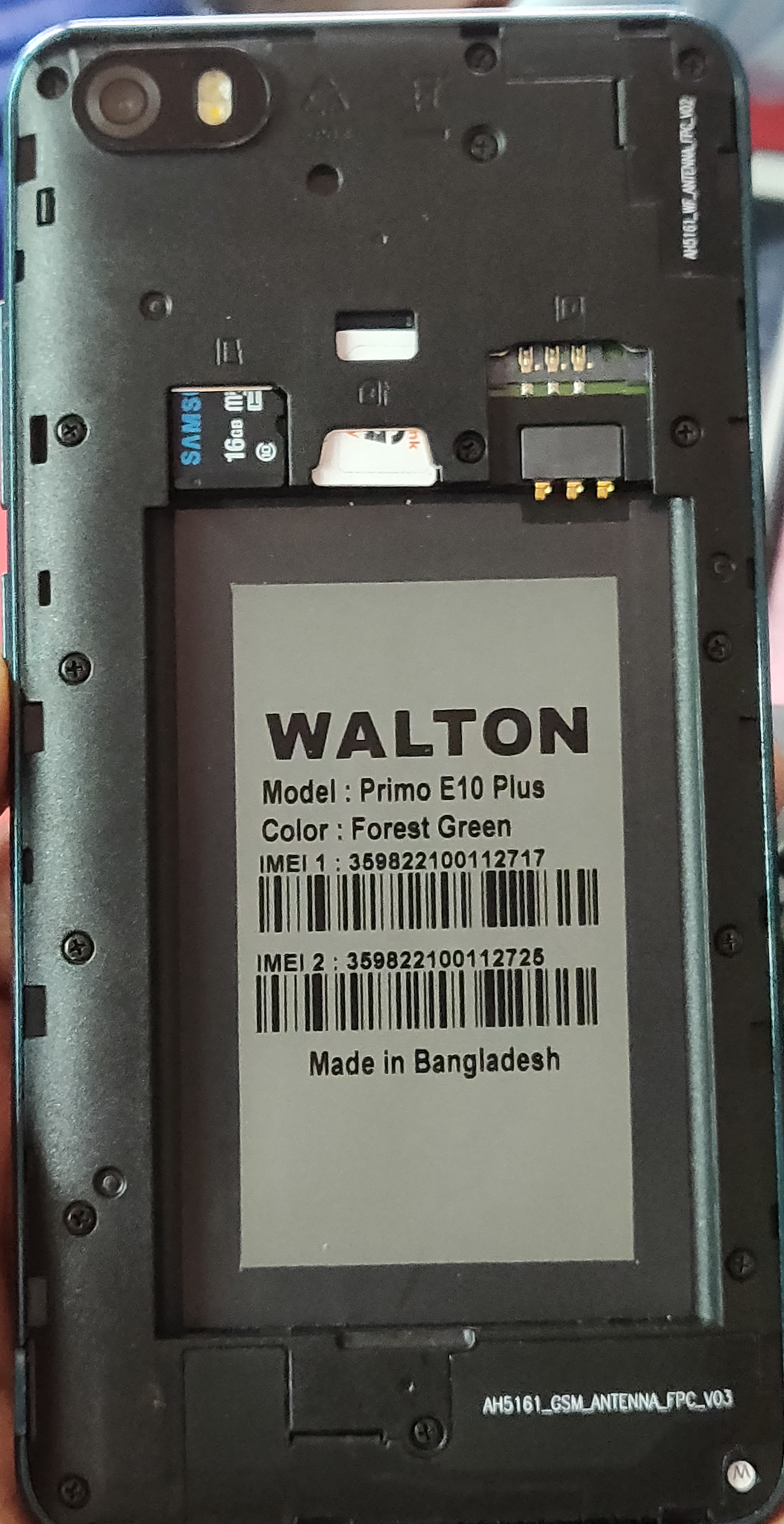 walton primo e10 plus da file