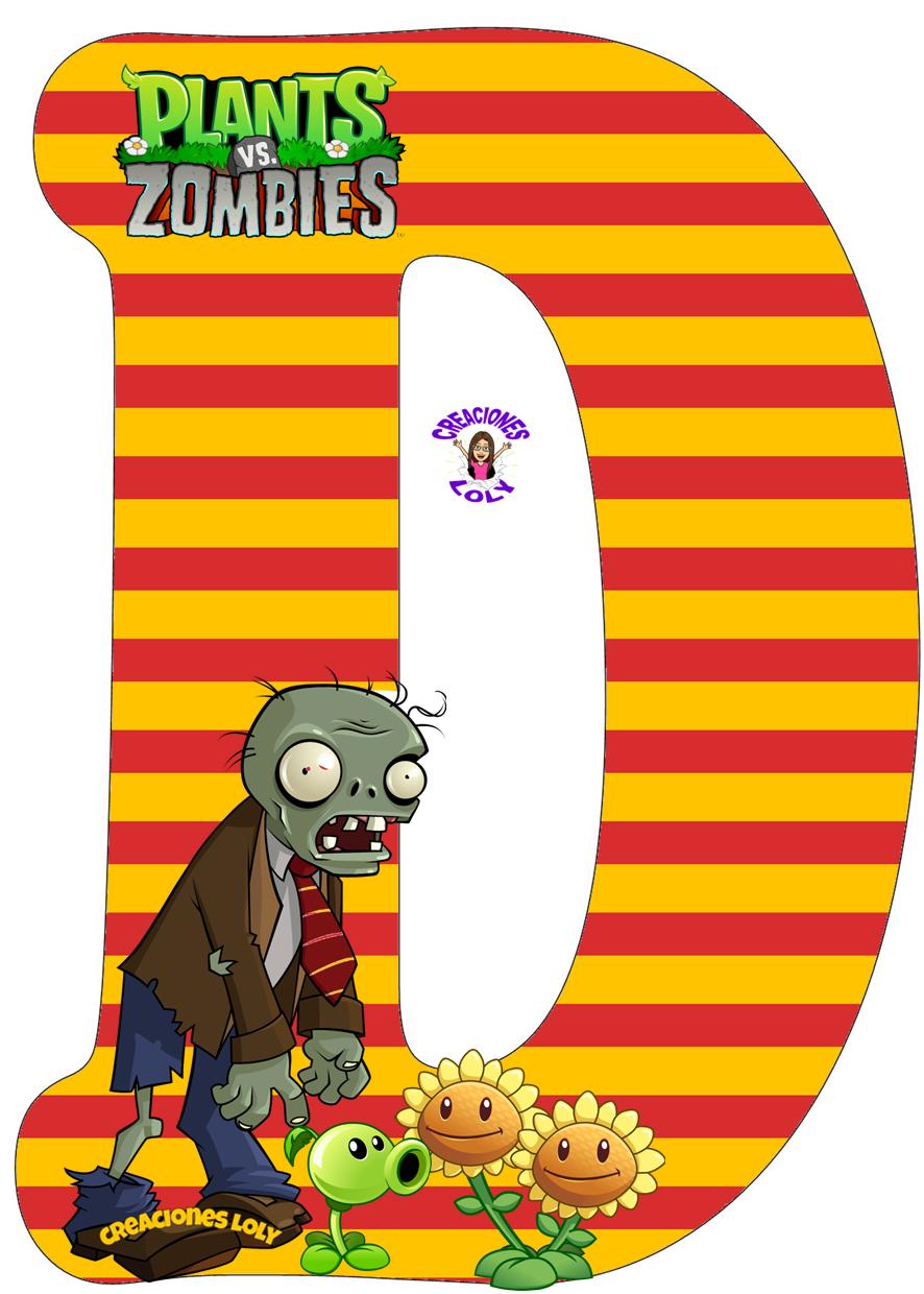 Creaciones Loly Abecedario Plantas vs Zombies Creaciones Loly Abecedario Plantas vs Zombies
