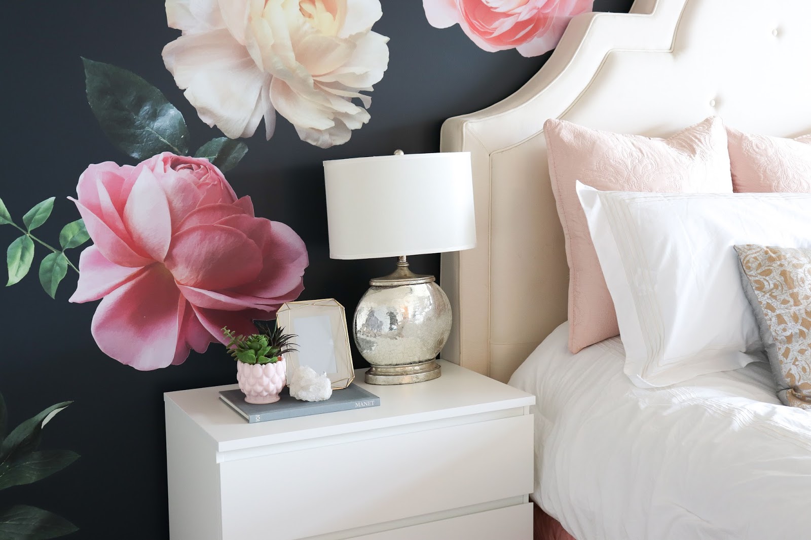 restlessrisa Floral Wall Decals, and Master Bedroom Facelift