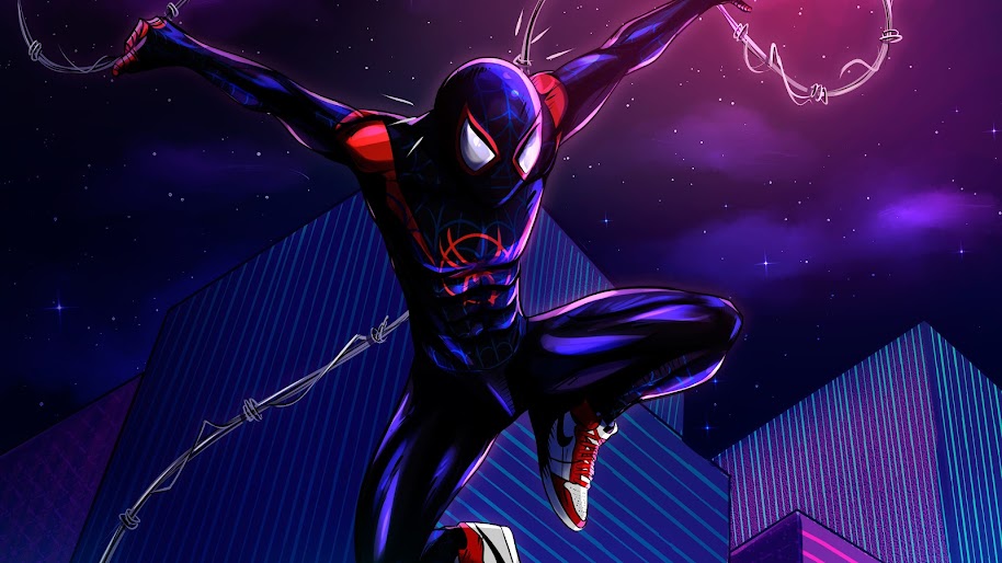 Miles Morales 4K Ultra Spider Man Into The Spider Verse Phone Wallpaper