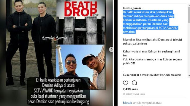Edison Wardana Jadi Korban Aksi Demian Edison Wardana Jadi Korban Aksi Demian