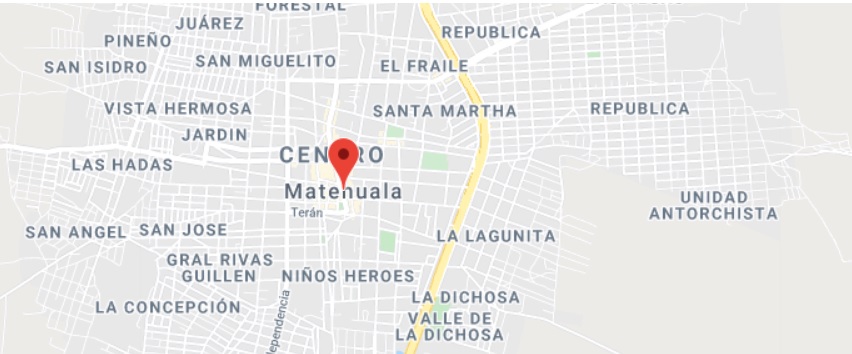 Mapa de Municipio de Matehuela, Mapa de Municipio de Matehuela,